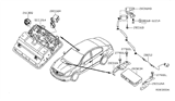 Diagram for 2010 Nissan Altima Antenna - 28212-ZN50A