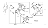 Diagram for 2010 Nissan Altima Brake Pad Set - 41061-JA00A