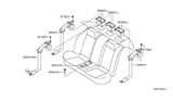 Diagram for 2010 Nissan Altima Seat Belt - 88843-ZX38B