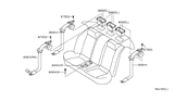 Diagram for 2011 Nissan Altima Seat Belt - 88844-ZX38C