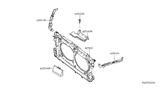 Diagram for 2008 Nissan Altima Radiator Support - 62500-JA000