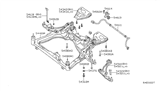 Diagram for 2011 Nissan Altima Sway Bar Bracket - 54614-JA800