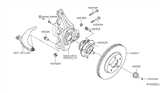 Diagram for 2011 Nissan Altima Steering Knuckle - 40014-JA80A