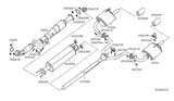 Diagram for 2009 Nissan Altima Exhaust Pipe - 20300-JA800