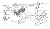 Diagram for 2007 Nissan Altima Cylinder Head Gasket - 11044-JA00A