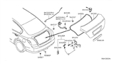 Diagram for Nissan Altima Rear Door Striker - 84621-JA00A