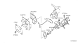 Diagram for Nissan Altima Brake Master Cylinder - 46010-JA80A