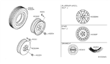 Diagram for 2010 Nissan Altima Spare Wheel - 40300-ZM00A