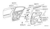 Diagram for 2012 Nissan Altima Weather Strip - 82820-JA01A