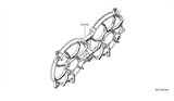 Diagram for 2011 Nissan Altima Fan Blade - 21481-ZX52A