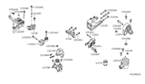 Diagram for 2012 Nissan Altima Motor And Transmission Mount - 11232-JA000