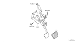 Diagram for Nissan Altima Brake Pedal - 46501-JA815