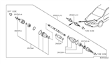 Diagram for 2007 Nissan Altima Axle Shaft - 39101-JA020