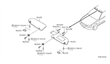 Diagram for Nissan Altima Sun Visor - 96401-ZX01A