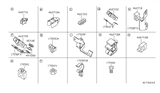 Diagram for 2009 Nissan Altima Fuel Line Clamps - 17571-JA80A