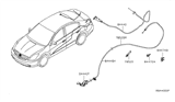 Diagram for 2007 Nissan Altima Door Latch Cable - 84652-JA000