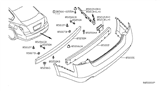 Diagram for 2007 Nissan Altima Bumper - 85022-JA040