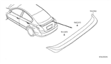 Diagram for 2008 Nissan Altima Spoiler - 96030-JA11E