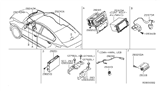 Diagram for 2010 Nissan Altima Antenna Cable - 28243-ZX80A