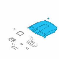 Headlining Assy Diagram for 73910-JF00A