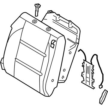 Nissan 87650-8S110 Back Assy-Front Seat