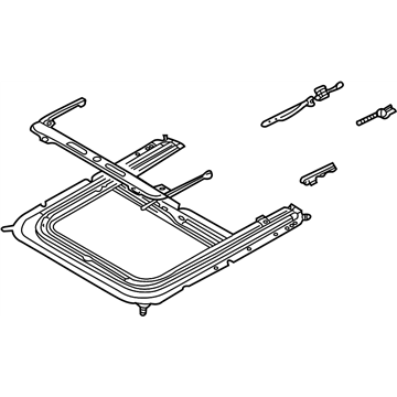 Nissan 91306-8J010 Rail Complete-SUNROOF