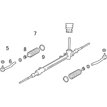 2016 Nissan Leaf Rack And Pinion - 48001-3NF1A