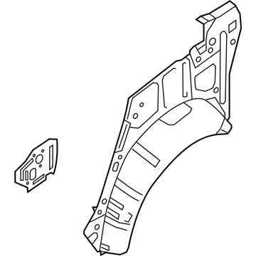 Nissan G6710-3SGMA Wheel House-Rear,Outer RH