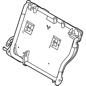 Nissan 88651-6MA0A Frame Assy-Back,Rear Seat LH