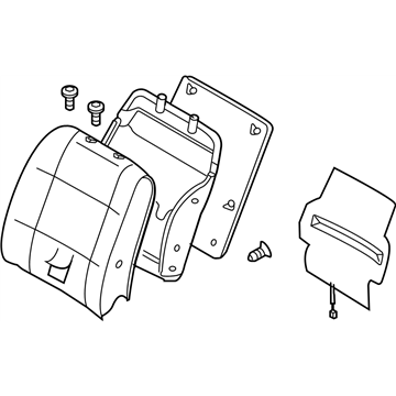 Nissan 87600-5Z000 Back Assy-Front Seat