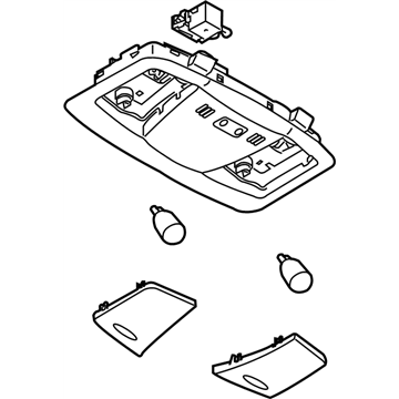 Nissan 26430-1EA1A Lamp Assembly-Map