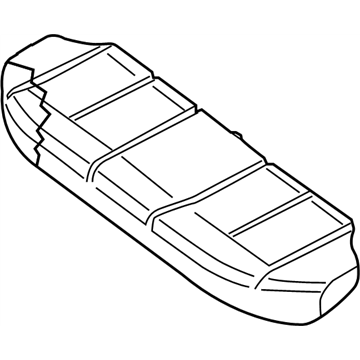 Nissan 88300-JA01B Cushion Assy-Rear Seat