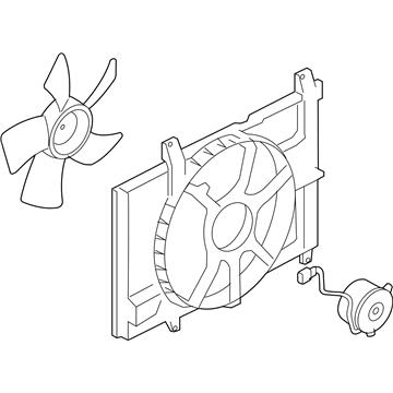 Nissan 21481-1FC5A Motor Assy-Fan & Shroud