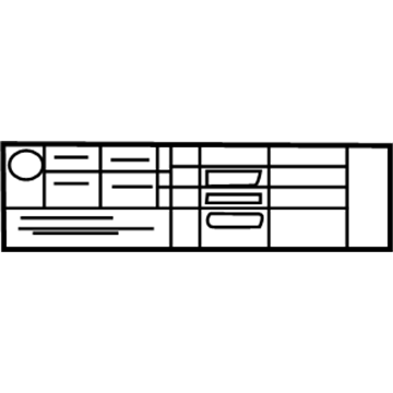 Nissan 99090-62B1B Placard-Tire Limit