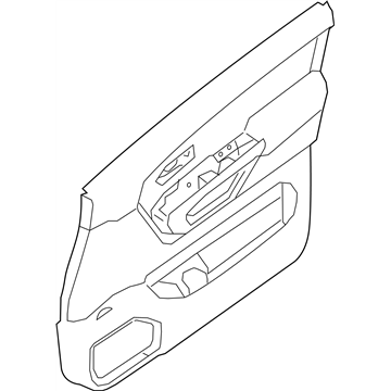 Nissan 80901-EZ32A Finisher Assy-Front Door,LH