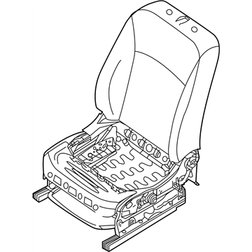 Nissan 87601-4FU1A Back & Cushion & Adjuster Assy