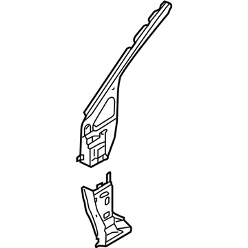 Nissan 76260-EL030 Brace Assembly Pillar Upper Hinge