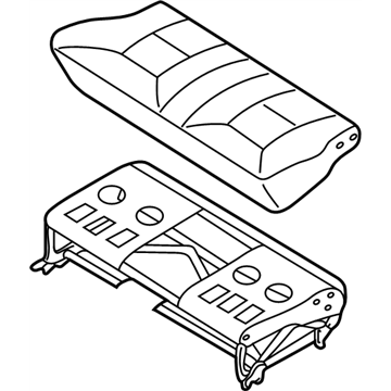 Nissan 88300-2Z401 Cushion Assy-Rear Seat