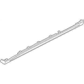 Nissan 76857-ET80C MUDGUARD-Center LH