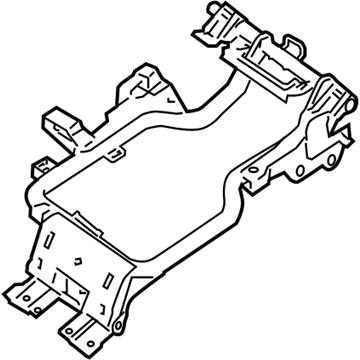 Nissan 88191-ZS40A Frame Assembly-Rear Seat Cushion, R