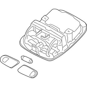 Nissan 26430-2Z103 Lamp Assembly Map