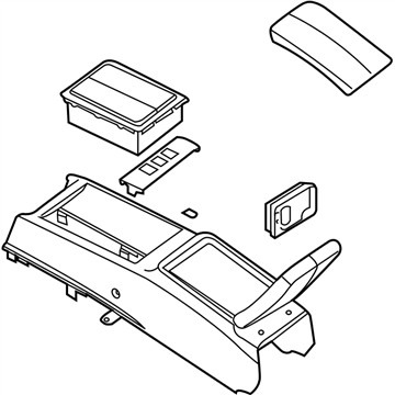 Nissan 96951-ZK30C Console Box-Floor,Rear