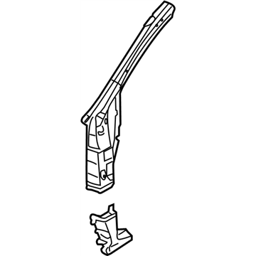 Nissan 762B1-1AA0B Reinforce-Front Pillar Hinge,LH