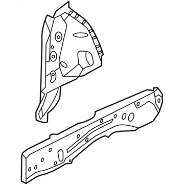 Nissan 75131-1JA0A Plate-Closing,Front Side Member LH