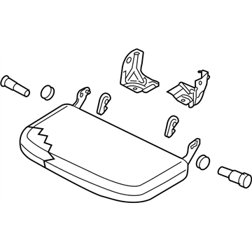 Nissan 88300-9BA2A Cushion Assembly-Rear Seat, RH