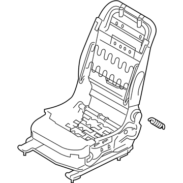 Nissan 87155-3YW4A Frame & Adjuster Assy-Front Seat,LH