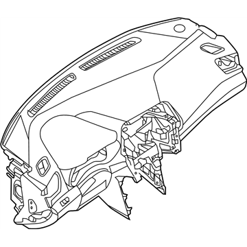 Nissan 68200-4RA0D Panel & Pad Assy-Instrument