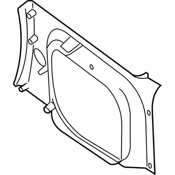 Nissan 76934-7Z813 Finisher-Luggage Side,Upper RH