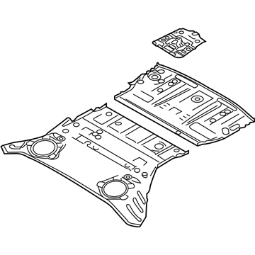 2019 Nissan 370Z Floor Pan - G4512-1EAMA