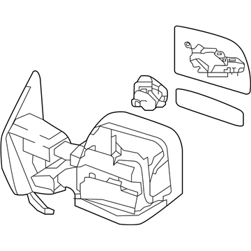 Nissan 96301-EZ02E Mirror Assy-Outside,RH